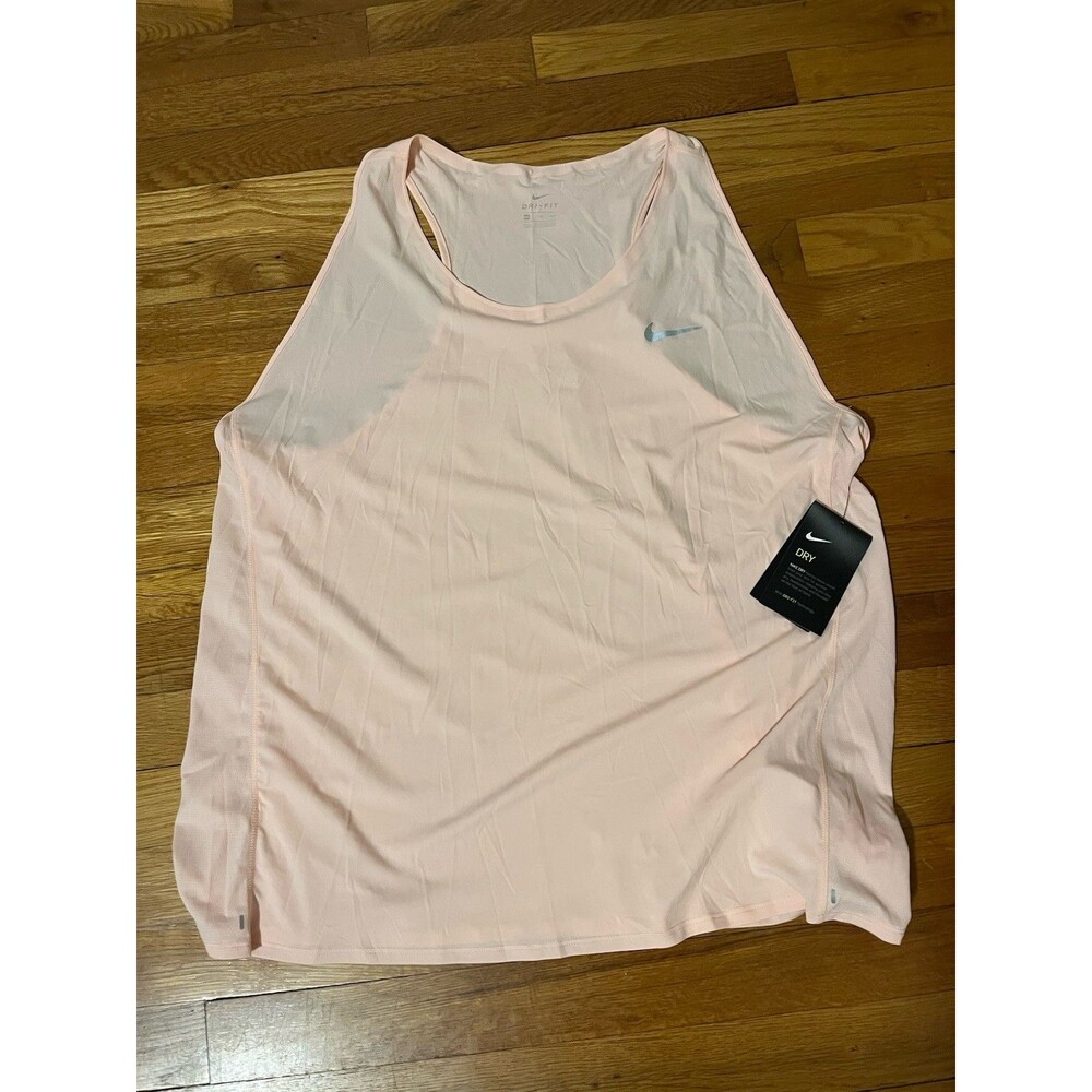 Nike Dri-FIT Women’s Running Tank Top Pink 2XL Sleeveless Scoop Neck Solid